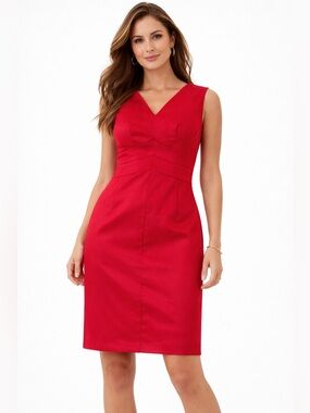 Target Limited Edition Red Sleeveless Sheath Dress | Back Zip | Size 8